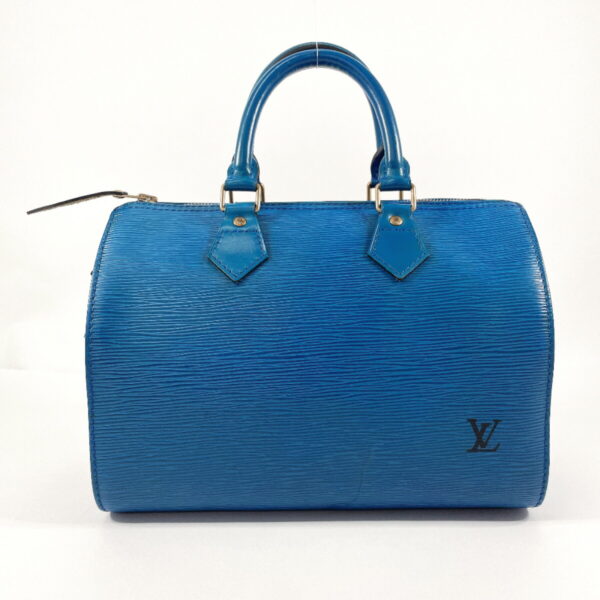 f4054753 1 Louis Vuitton Speedy 25 Handbag Epi Leather Blue