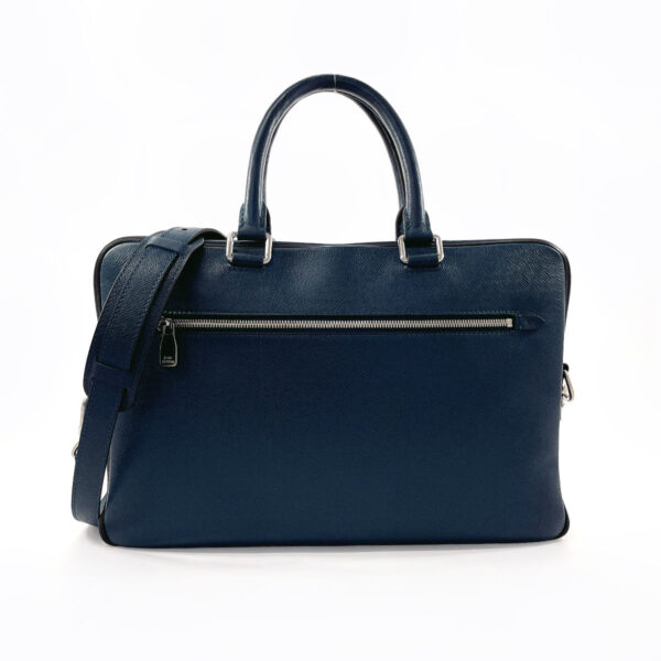 f4054754 1 Louis Vuitton Porte de Cumin Voyage Business Bag Taiga Navy