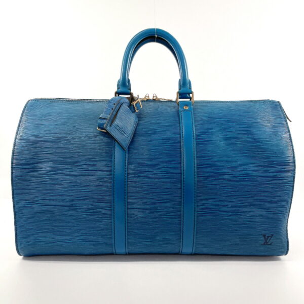 f4054773 1 Louis Vuitton Keepall 45 Bag Epi Leather Blue