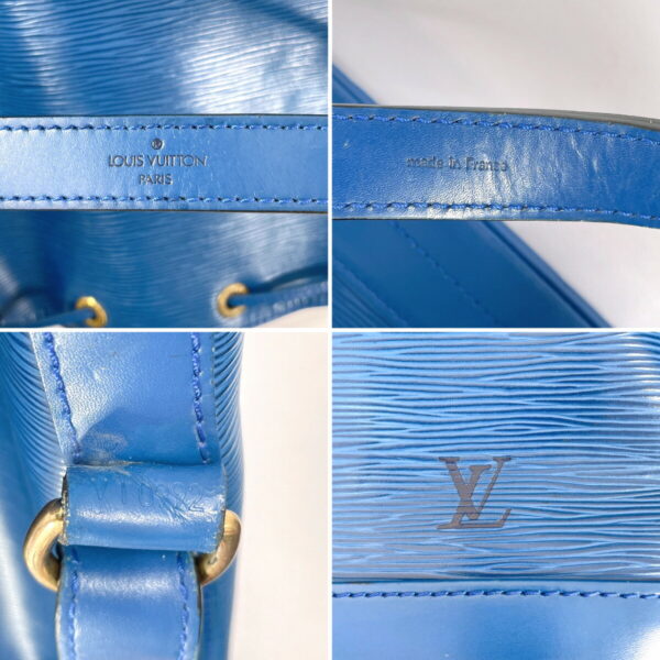 f4075266 9 Louis Vuitton Noe Shoulder Bag Epi Leather Blue