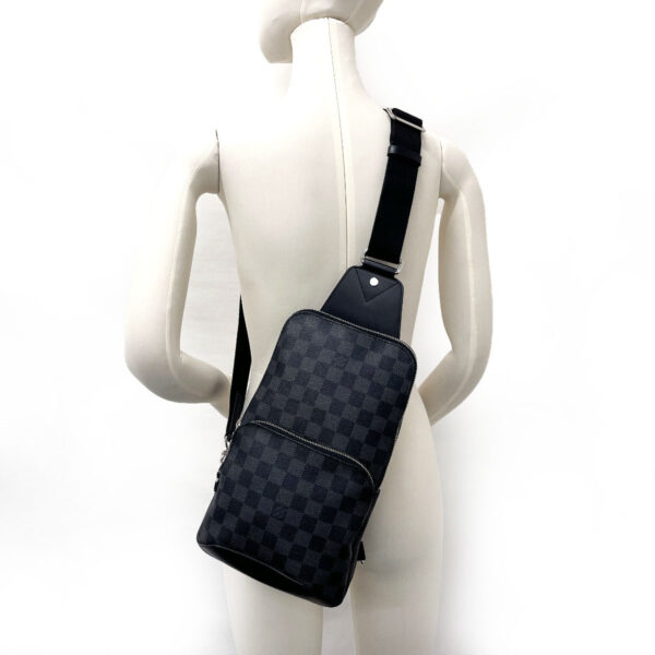 f4075278 12 Louis Vuitton Avenue Sling Bag Damier Graphite Black