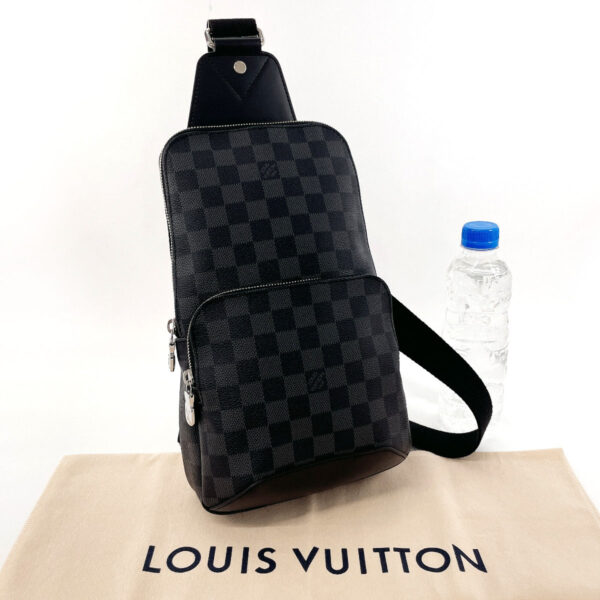 f4075278 2 Louis Vuitton Avenue Sling Bag Damier Graphite Black