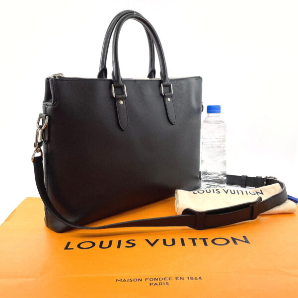 f4075296 2 Louis Vuitton Anton Briefcase Taiga Black