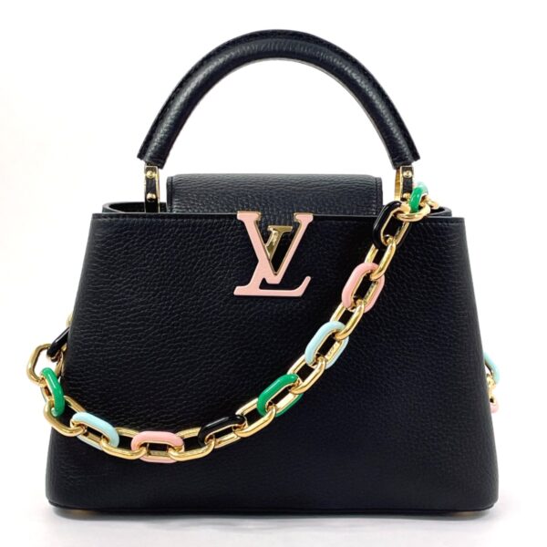 f4095698 1 Louis Vuitton Capucines BB Handbag Taurillon Black