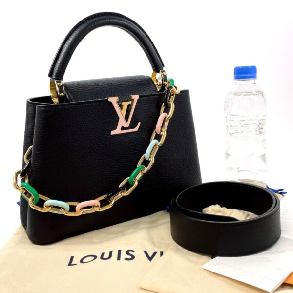 f4095698 2 Louis Vuitton Capucines BB Handbag Taurillon Black