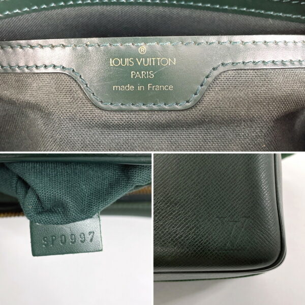 f4095802 11 Louis Vuitton Reporter PM Shoulder Bag Taiga Green