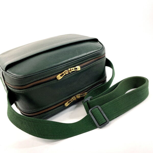 f4095802 7 Louis Vuitton Reporter PM Shoulder Bag Taiga Green