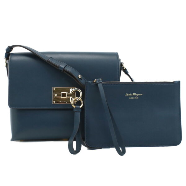 fer21 h886021 5 Ferragamo Crossbody Shoulder Bag Mezcal Teal Navy