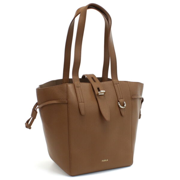 furbzt0fua021 1 Furla Net Tote Bag Cognac Brown