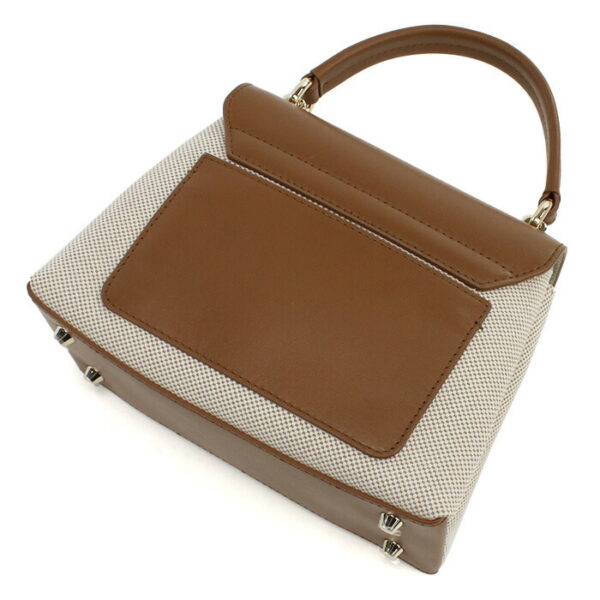 furwb00109061 4 Furla 1927 Handbag 2way Shoulder White Brown