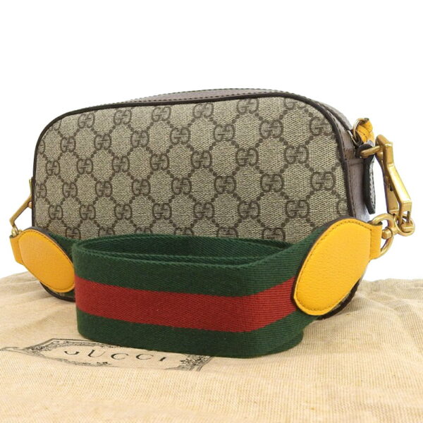 gu0600 2 Gucci Neo GG Supreme Messenger Bag Beige Ebony