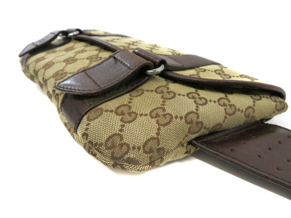 h2000384 10 Gucci Body Bag Waist Pouch GG Canvas Brown