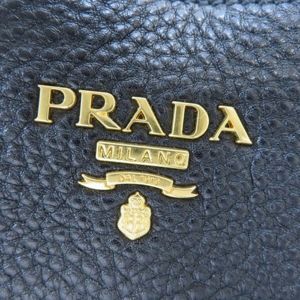 h2100227 9 Prada 2WAY Bag Leather Black