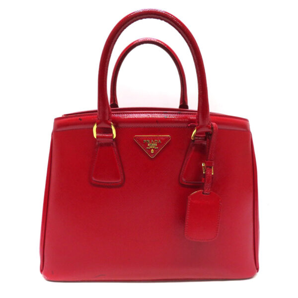 h2102771 1 Prada Tote Bag Patent Leather Red