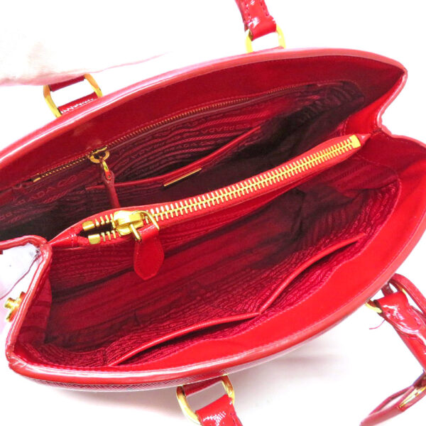 h2102771 5 Prada Tote Bag Patent Leather Red