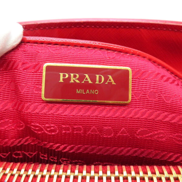 h2102771 7 Prada Tote Bag Patent Leather Red