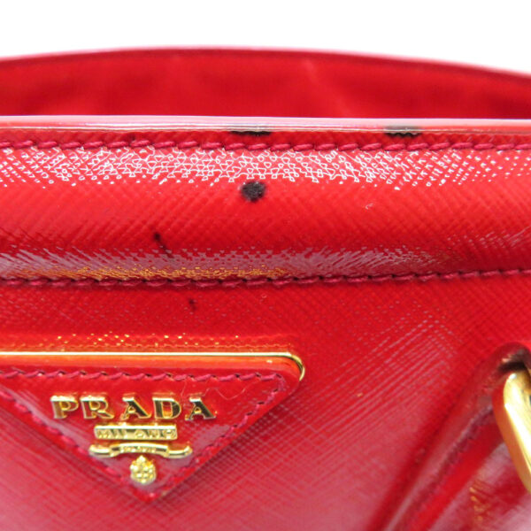 h2102771 8 Prada Tote Bag Patent Leather Red