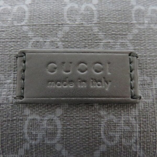 h2103210 5 Gucci Soft GG Supreme Belt Bag Leather Mesh Black Gray