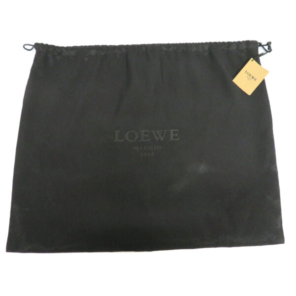 h2105786 17 Loewe Flamenco30 Leather Drawstring Shoulder Bag Brown