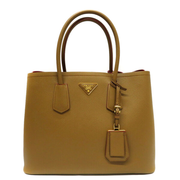 h2105955 20 Prada Tote Bag Saffiano Leather Caramel Brown Beige