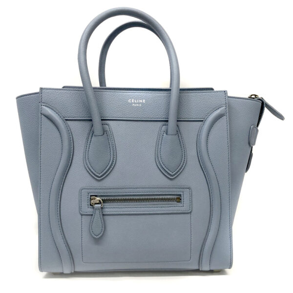 h2200709 1 Celine Luggage Micro Shopper Bag Blue