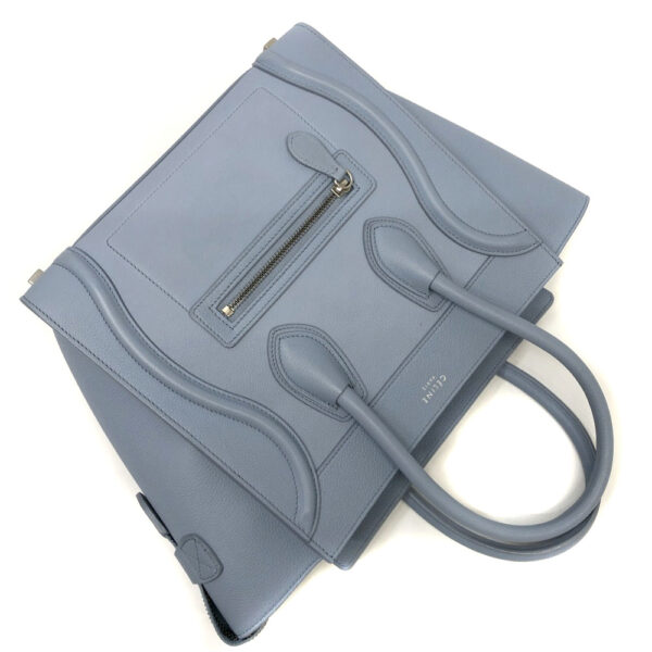 h2200709 10 Celine Luggage Micro Shopper Bag Blue