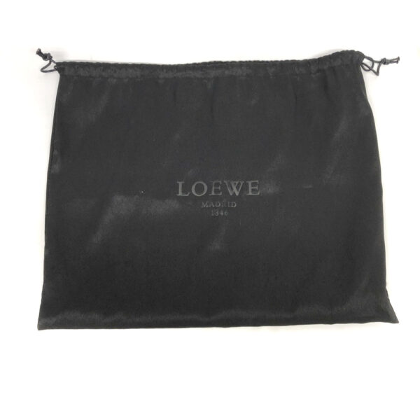 h2202206 19 Loewe Flamenco Studded Drawstring Shoulder Bag Black