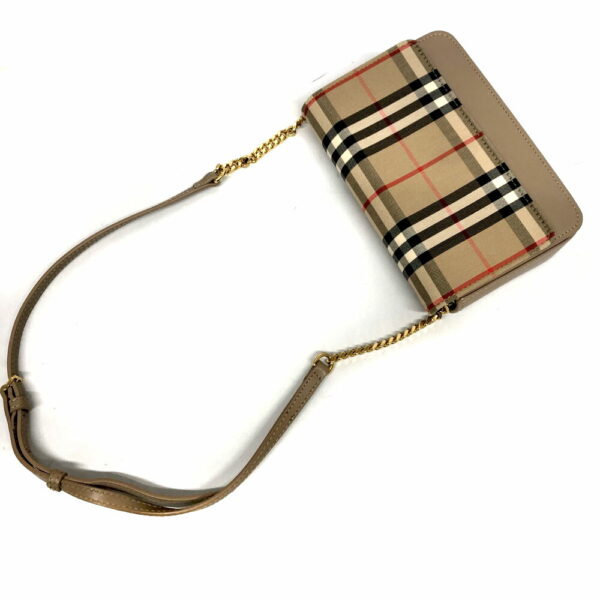 h2202231 12 Burberry 2WAY Nova Check Shoulder Bag Beige