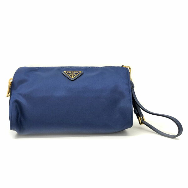 h2202659 1 Prada Nylon Pouch Blue Blue