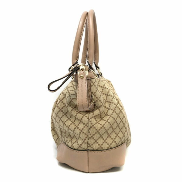 h2202698 2 Gucci 2WAY Bag Beige Brown Canvas