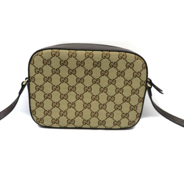 h220310802 Gucci Webby Shoulder Bag GG Canvas Beige Brown Sherry Line