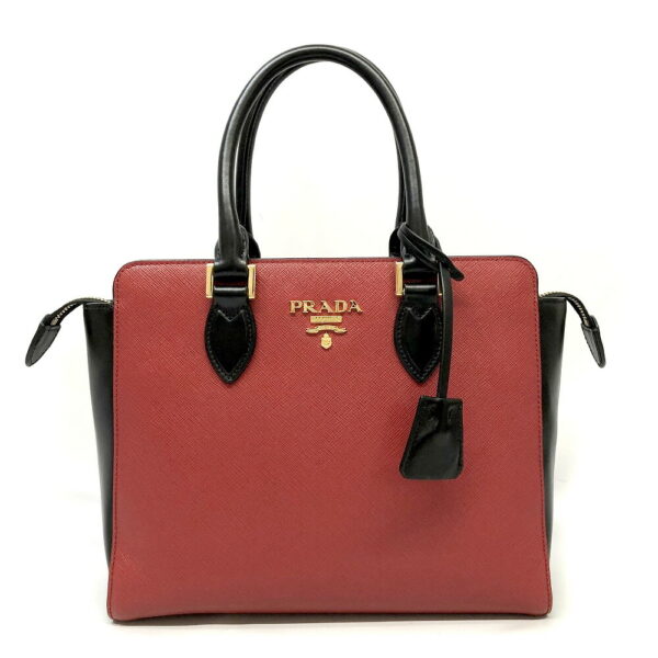 h2203706 1 Prada 2WAY Handbag Red Black