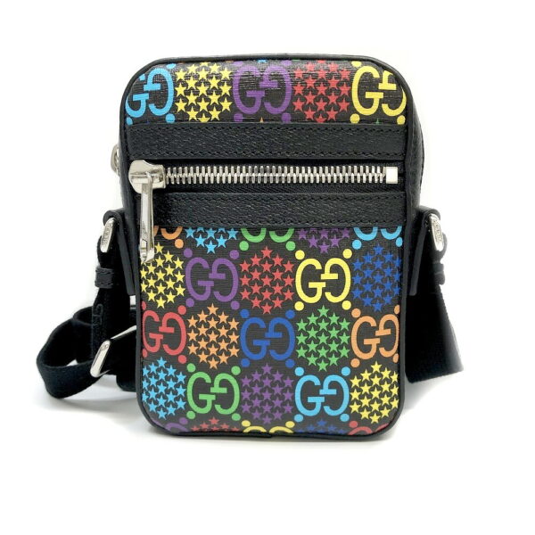 h2203896 1 Gucci Psychedelic Shoulder Bag Black Neon