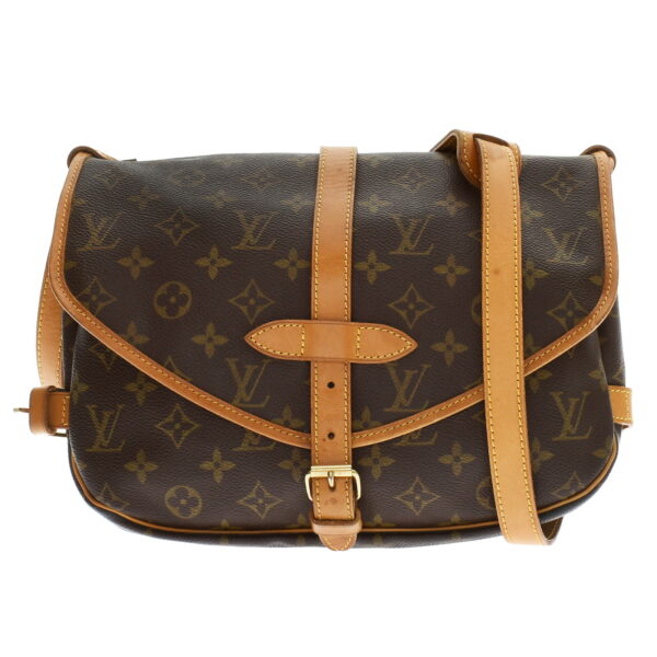 ik 00 0436931 01 Louis Vuitton Monogram Saumur 30 Shoulder Bag Brown