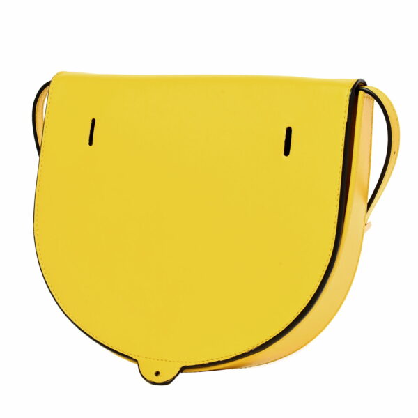 ik 00 0439680 01 Loewe Heel Shoulder Bag Soft Calf Yellow