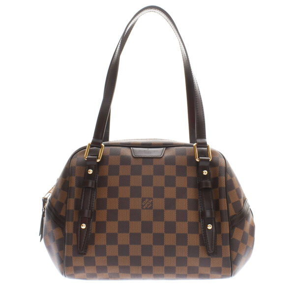 ik 00 0439868 01 Louis Vuitton Damier Rivington PM Shoulder Bag Ebene