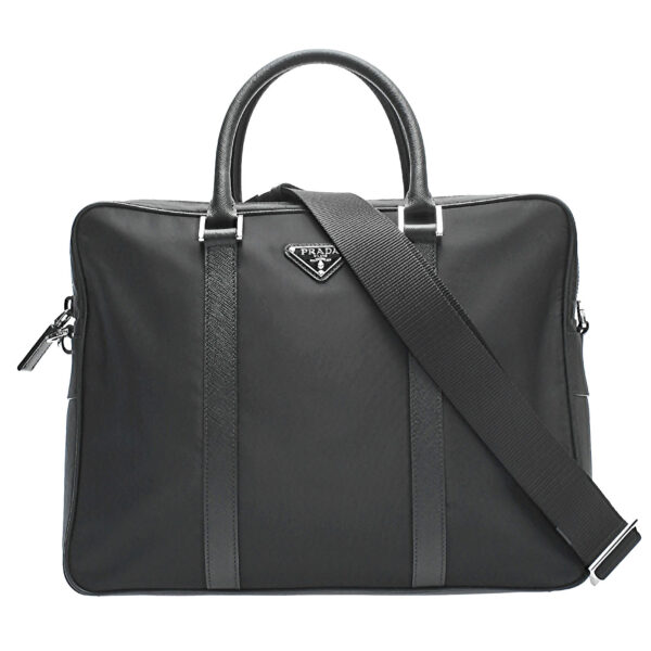 ik 00 0439905 00 Prada 2Way Business Bag Nylon Black