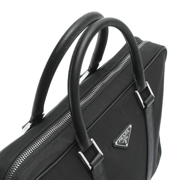 ik 00 0439905 02 Prada 2Way Business Bag Nylon Black