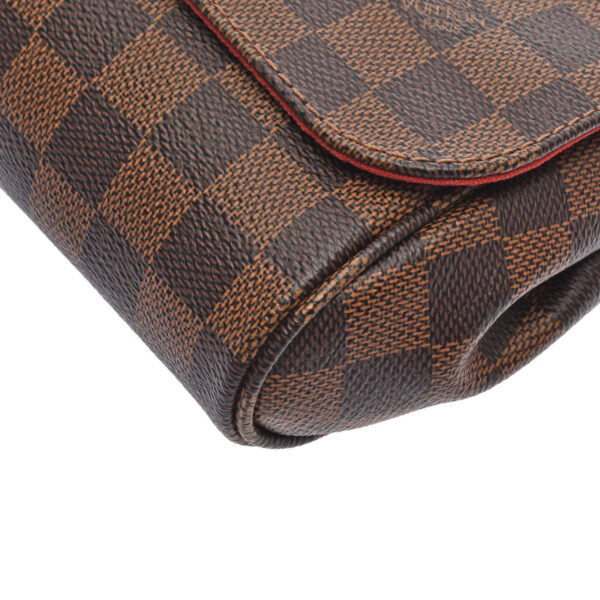 ik 00 0439919 06 Louis Vuitton Damier Favorite MM 2WAY Shoulder Bag Ebene Brown