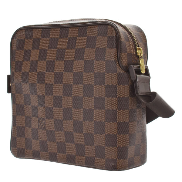 ik 00 0439977 01 Louis Vuitton Damier Olaf PM Shoulder Bag Ebene Hardware