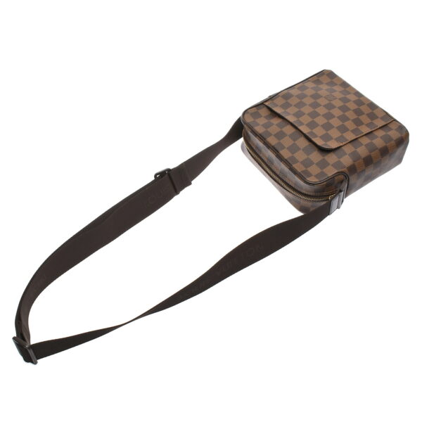 ik 00 0439977 02 Louis Vuitton Damier Olaf PM Shoulder Bag Ebene Hardware