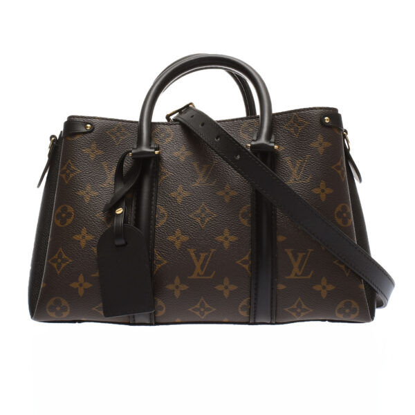 ik 00 0442024 00 Louis Vuitton Monogram Soufflot NV BB 2WAY Handbag Noir Black