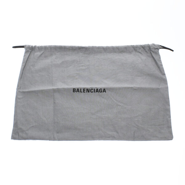 ik 00 0442234 014 Balenciaga Blue Hippo XS Handbag Canvas Leather White Black