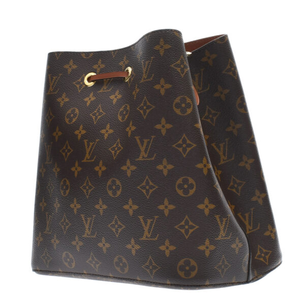 ik 00 0446039 01 Louis Vuitton Monogram Neonoe Shoulder Bag Caramel