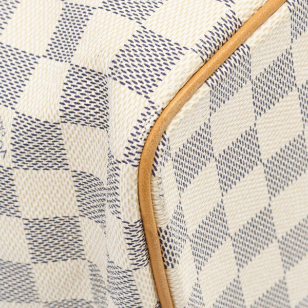 ik 00 0446111 07 Louis Vuitton Damier Azur Saleya MM Tote Bag Azure