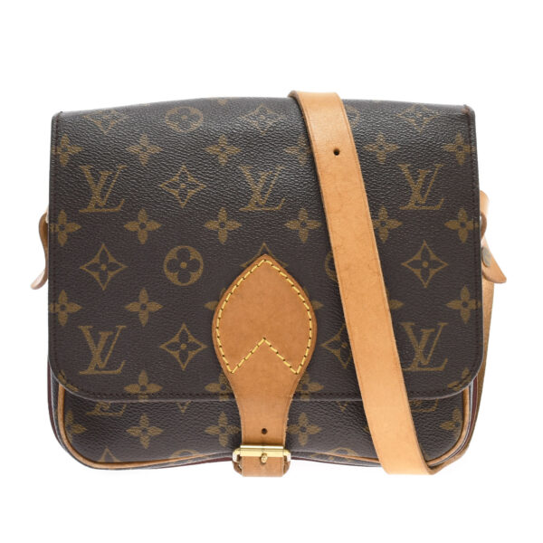 ik 00 0446407 00 Louis Vuitton Monogram Cartesier 22 Shoulder Bag Marron