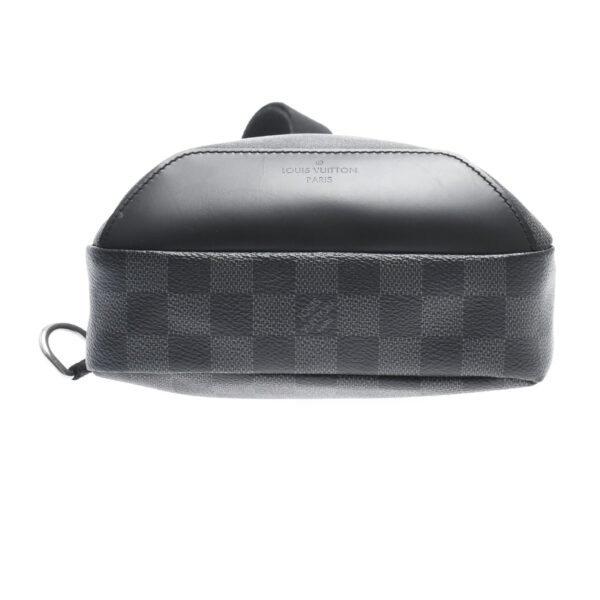 ik 00 0446417 03 Louis Vuitton Damier Graphite Avenue Sling Bag Black