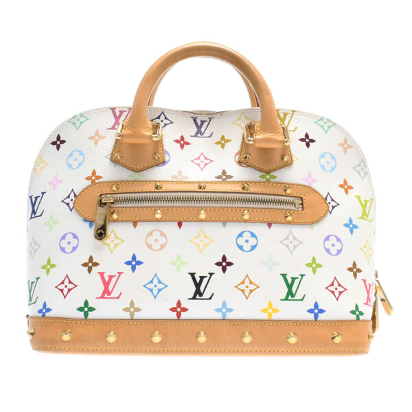 ik 00 0446421 00 Louis Vuitton Monogram Multicolor Alma PM Handbag Bronze