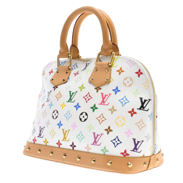 ik 00 0446422 01 Louis Vuitton Monogram Multicolor Alma PM Handbag Bronze White