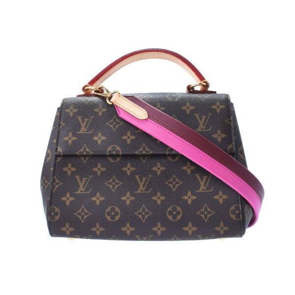 ik 00 0449565 00 Louis Vuitton Monogram Cluny BB 2WAY Handbag Coquelicot